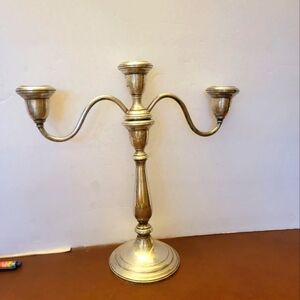 Vintage Elegant Sterling Silver Candelabra